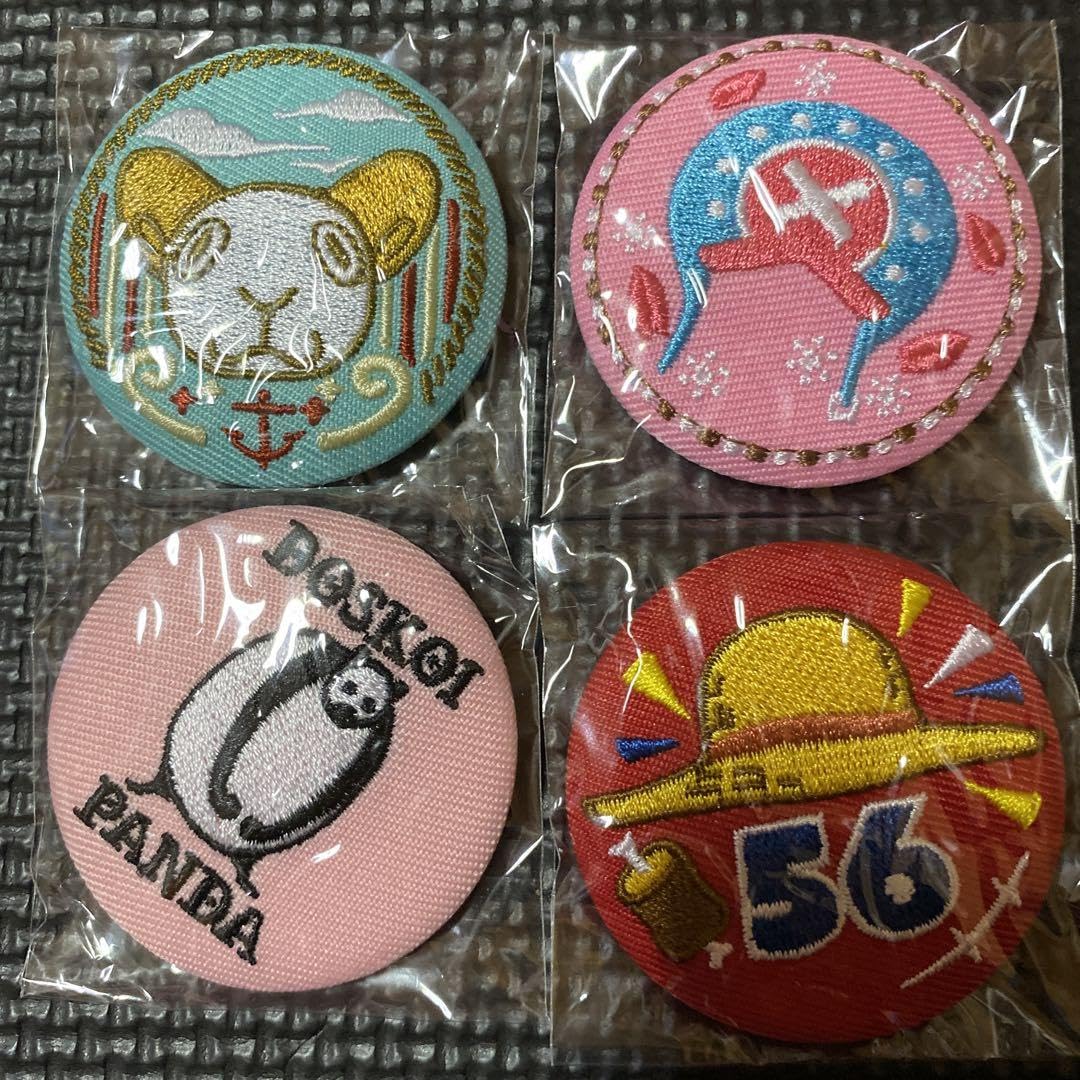 Amazon.co.jp: ONEPIECE 刺繍ブローチ 缶バッジ : ファッション
